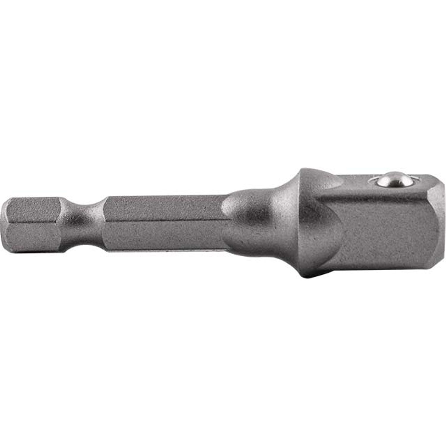 Socket Adaptor 3/8'm Sq X 50mm 1/4'm Hex Shank Carded